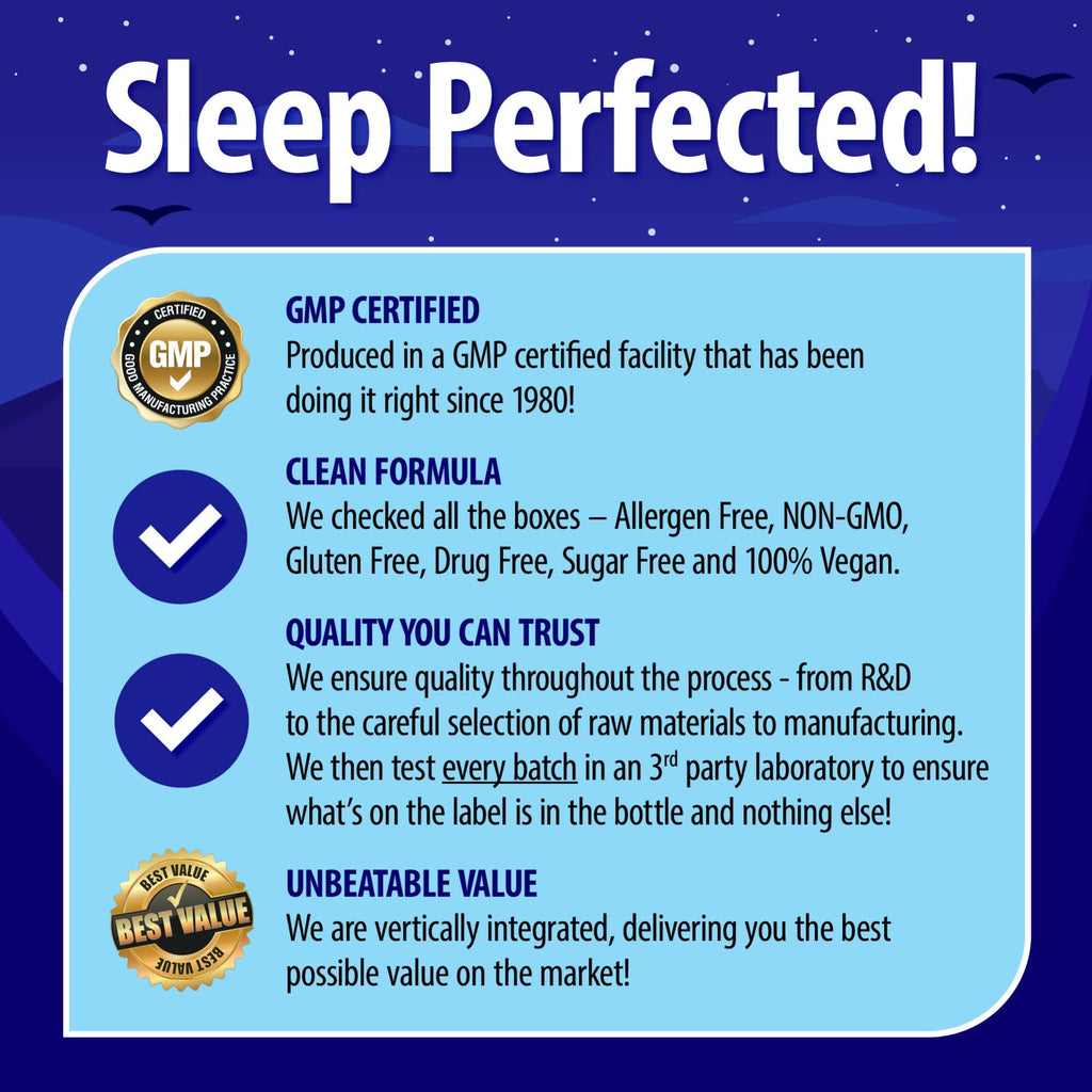 Nature's Perfect Night | Melatonin 20mg | 180 Quick Dissolve Tablets | Natural Mixed Berry Flavor |High Potency | Sugar Free - FENGGESTORE20