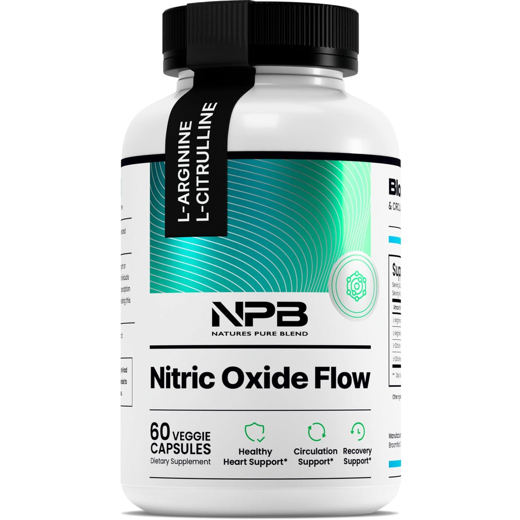 Nature's Pure Blend Nitric Oxide Supplements for Men – L-Arginine L-Citrulline – Heart Support & Flow Circulation Booster – 1500MG L Arginine and L Citrulline, Preworkout, Bodybuilding - FENGGESTORE20