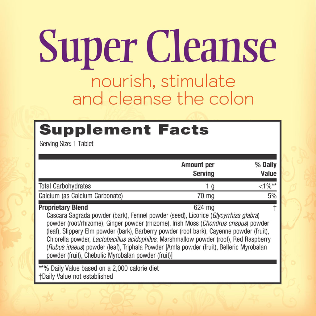 Nature’s Secret Super Cleanse - Extra Strength Colon Cleanse with 14 Herbs & Probiotic Support - Promotes Gut Health Detox Cleanse & Digestive Support - FENGGESTORE20