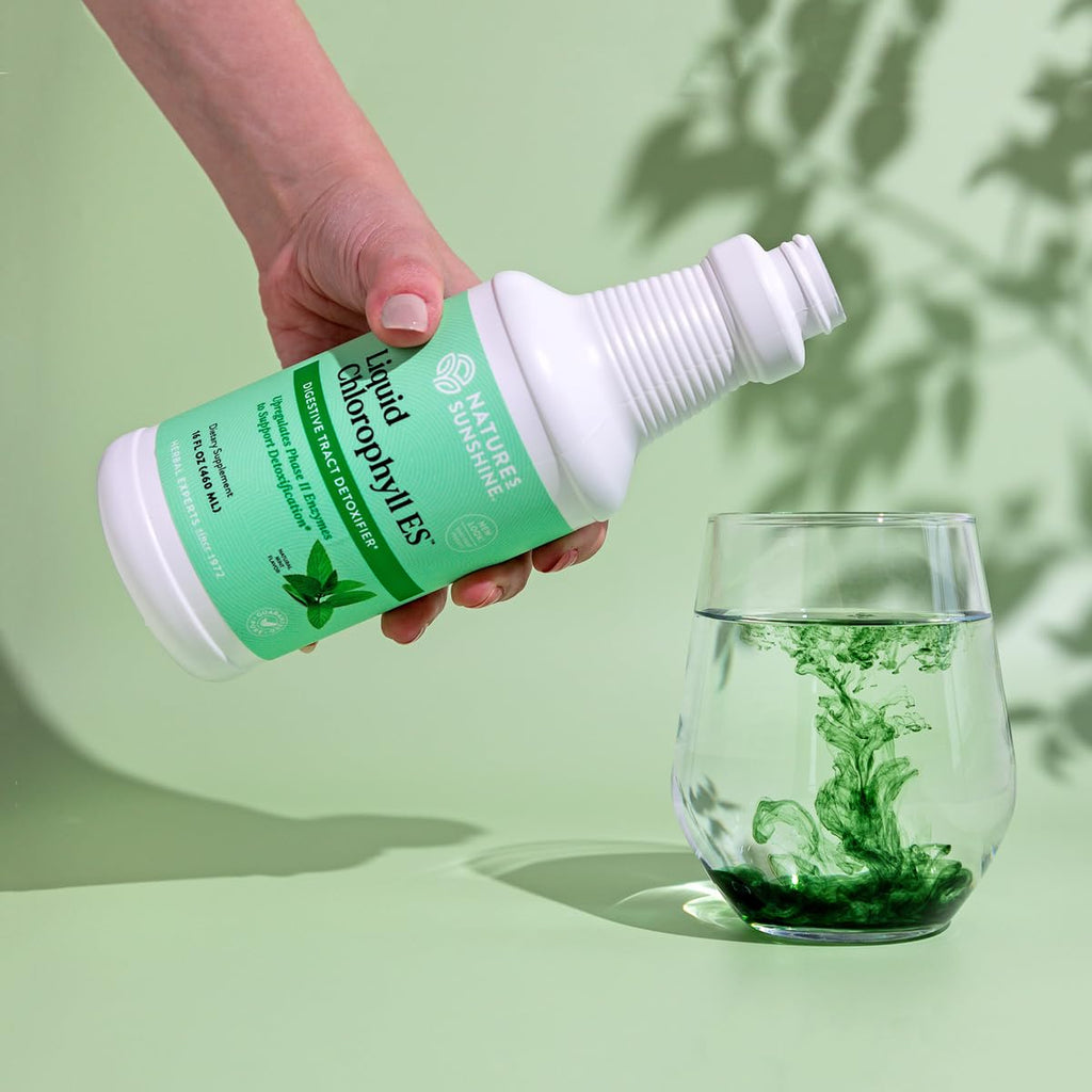 Nature's Sunshine Liquid Chlorophyll Extra Strength - Immunity Support, Detox & Cleanse, Chlorophyll Liquid Drops with Spearmint Oil, - FENGGESTORE20