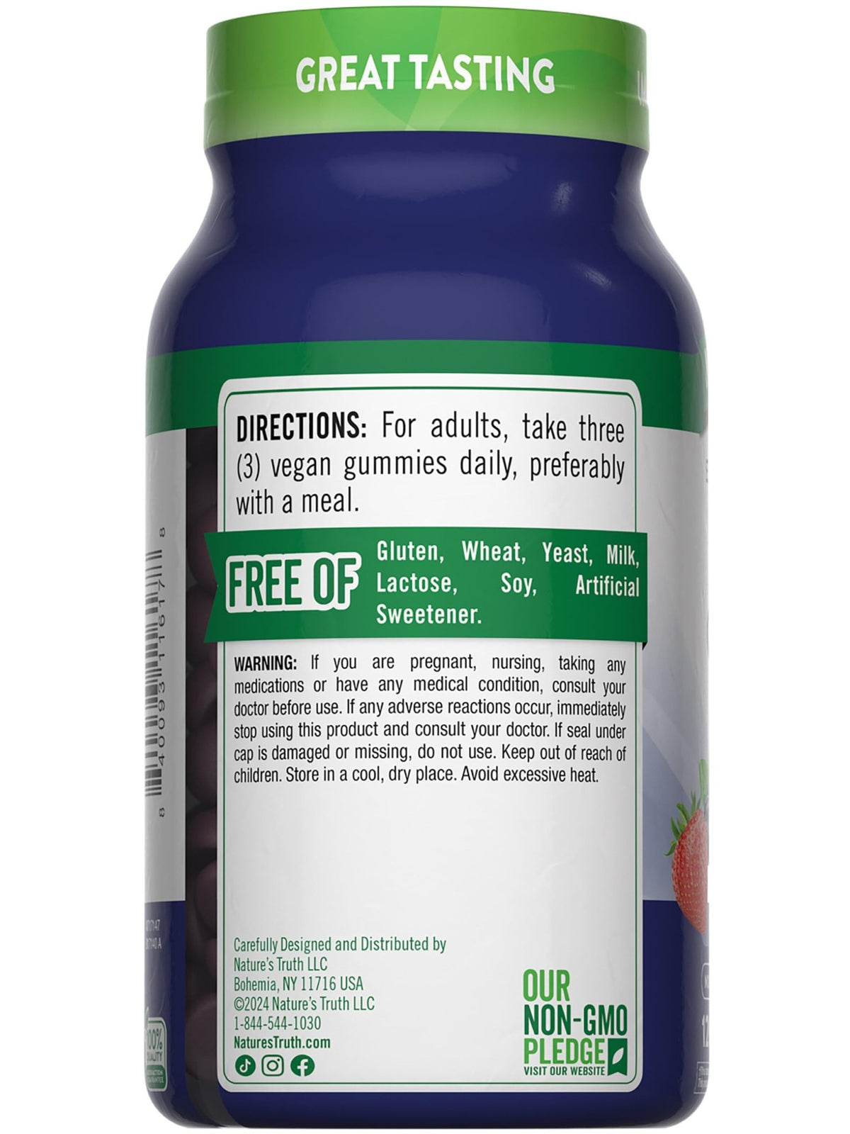 Nature's Truth Zinc Gummies for Adults | 50mg | 120 Count | Vegan, Non-GMO & Gluten Free Supplement | Mixed Berry Flavor - FENGGESTORE20