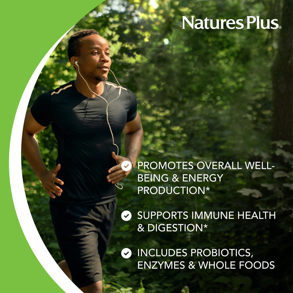 NaturesPlus Ultra Juice Green - 90 Bi-Layered Tablets - Supports Immune Health, Digestion & Energy Production - Organic, Non-GMO, Vegan, Gluten Free - 45 Servings - FENGGESTORE20