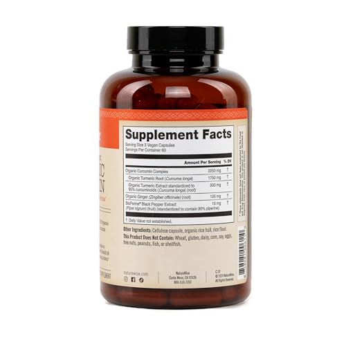 NatureWise Curcumin Turmeric 2250mg - 95% Curcuminoids & BioPerine Black Pepper Extract for Advanced Absorption - Daily Joint and Immune Health Support - FENGGESTORE20
