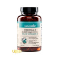 NatureWise Extra-Strength Omega 3 Fish Oil Supplement - 1000mg per Serving - 600 EPA & 400 DHA and Vitamin E - Support for Heart & Brain Health - Lemon Flavor, GMO-Free - 60 Softgels[1-Month Supply] - FENGGESTORE20
