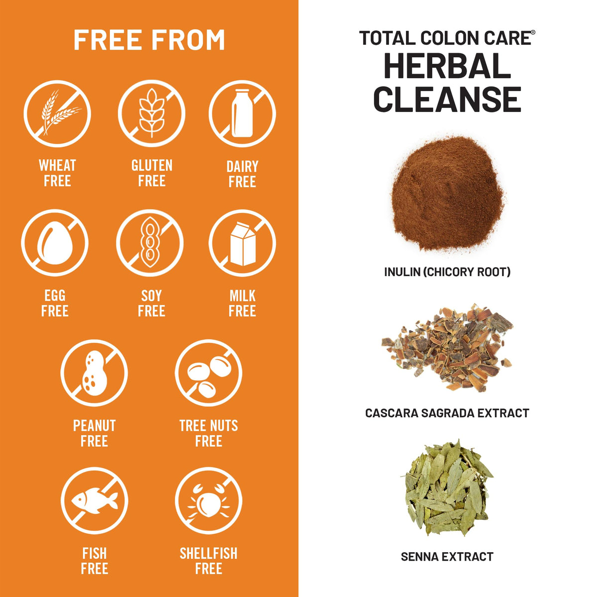 Naturewise Total Colon Care Herbal Cleanse - With Prebiotics, Botanicals, & Antioxidants - for Regular Bowel Movement, Digestion, Gut Health - Vegan, Gluten-Free - FENGGESTORE20