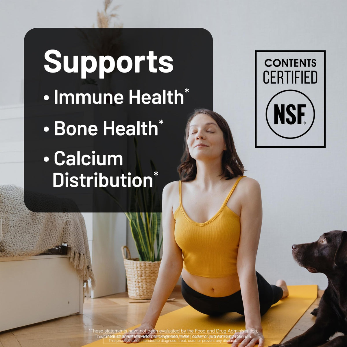 NatureWise Vegan Vitamin D3 + K2 - Natural D3 5000IU + Natural Vitamin K2 100mcg - Bone Support - High Absorption - FENGGESTORE20