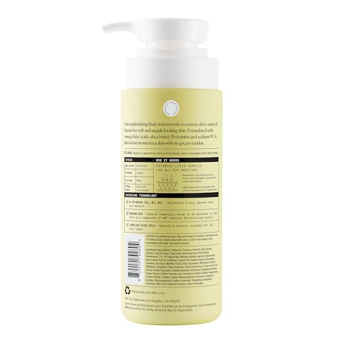 Naturium Bio-Lipid Restoring Moisturizing Body Lotion with Shea Butter, Fragrance Free, 14 oz - FENGGESTORE20