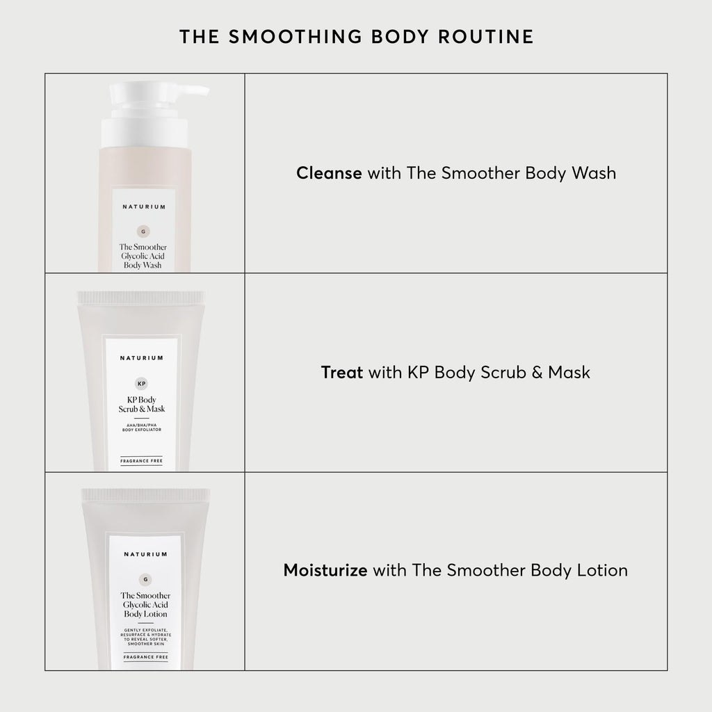 Naturium KP Body Scrub & Mask for Keratosis Pilaris, Bump Eraser Shower Scrub & Exfoliator for Skin, 8 oz - FENGGESTORE20