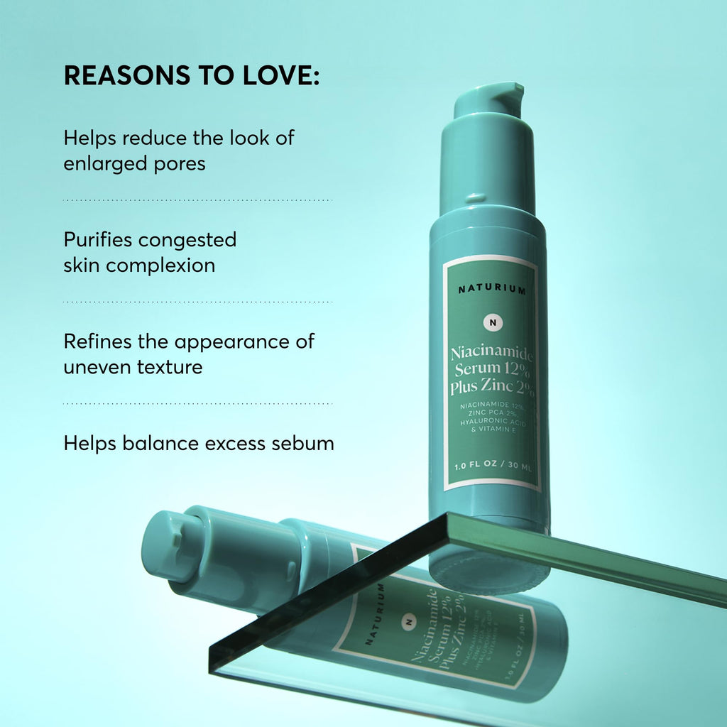 Naturium Niacinamide Face Serum 12% Plus Zinc 2%, Anti-Aging, Pore Minimizer & Dark Spot Corrector - FENGGESTORE20