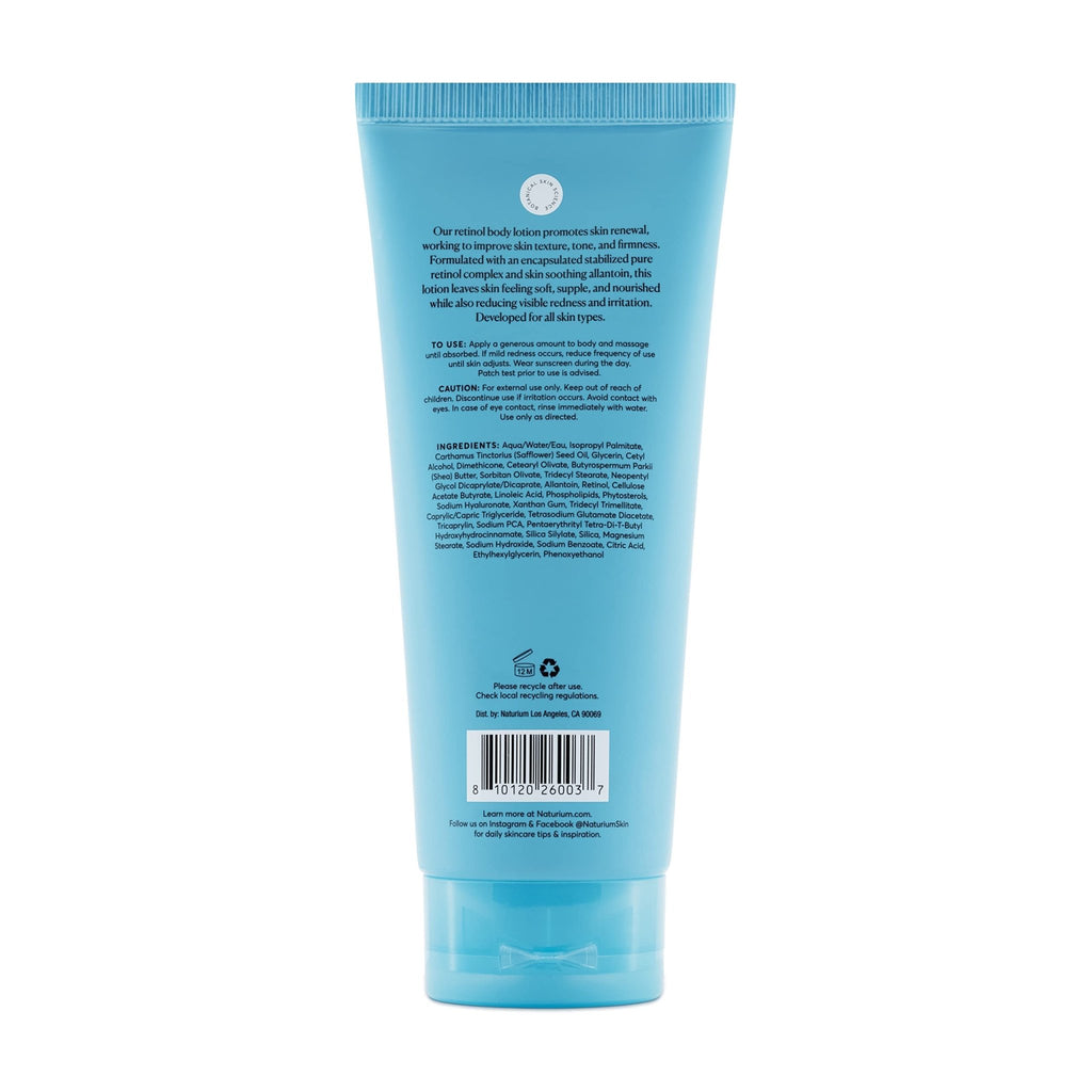 Naturium Skin-Renewing Retinol Body Lotion, Advanced Firming Anti-Aging Skin Care, with Encapsulated Retinol & Shea Butter, 8 oz - FENGGESTORE20