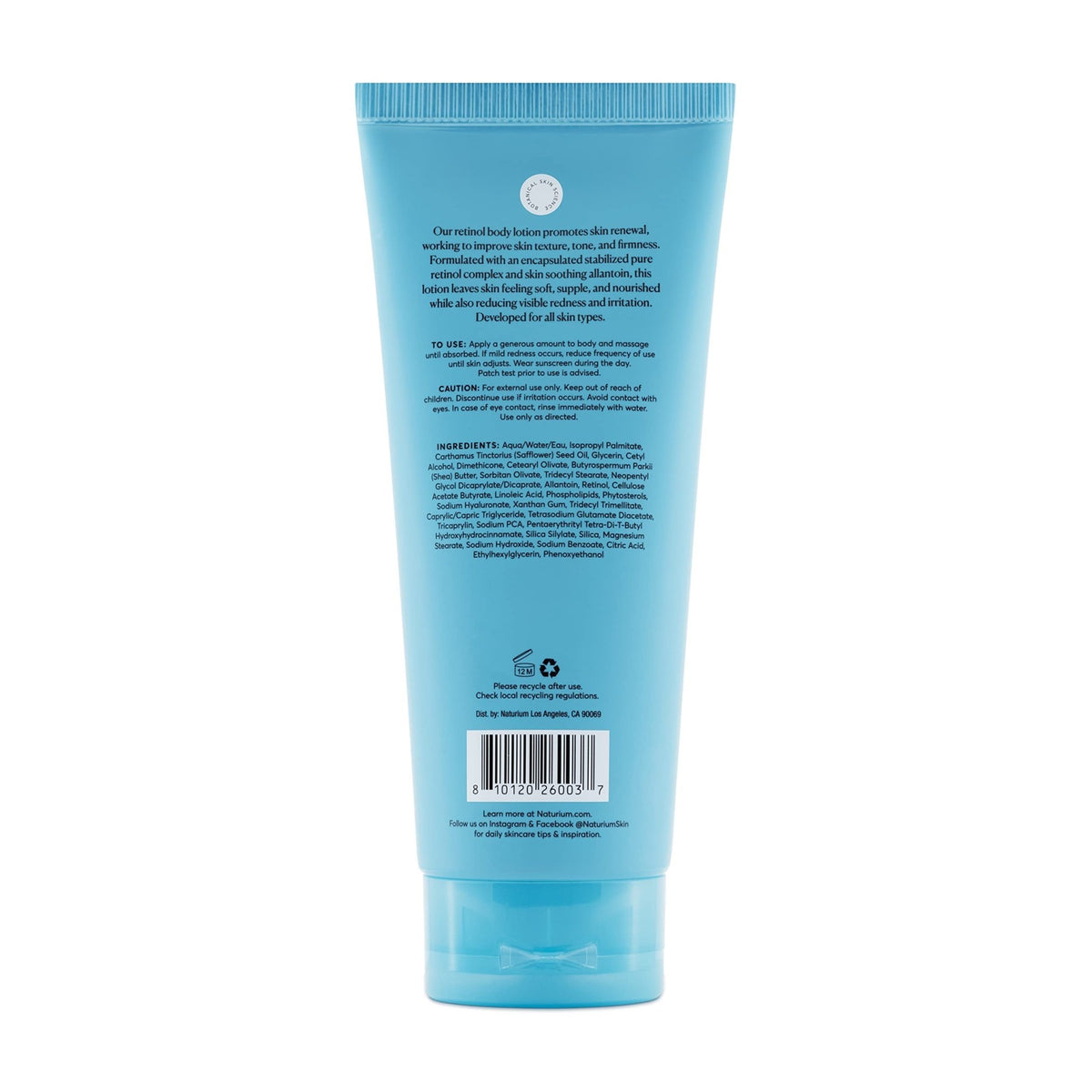 Naturium Skin-Renewing Retinol Body Lotion, Advanced Firming Anti-Aging Skin Care, with Encapsulated Retinol & Shea Butter, 8 oz - FENGGESTORE20
