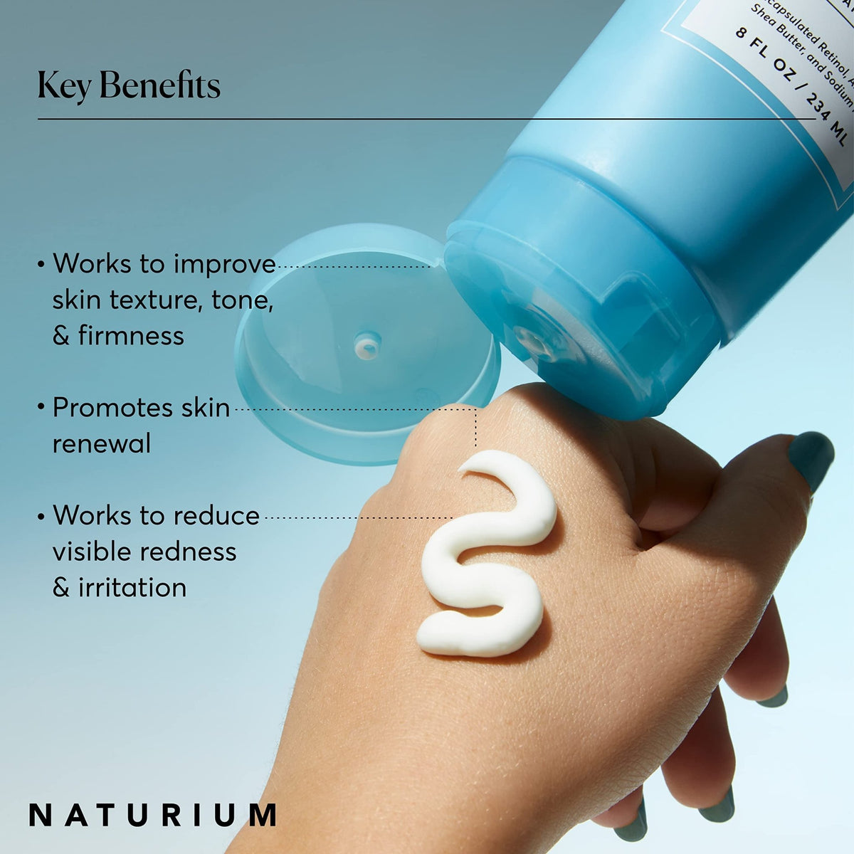 Naturium Skin-Renewing Retinol Body Lotion, Advanced Firming Anti-Aging Skin Care, with Encapsulated Retinol & Shea Butter, 8 oz - FENGGESTORE20
