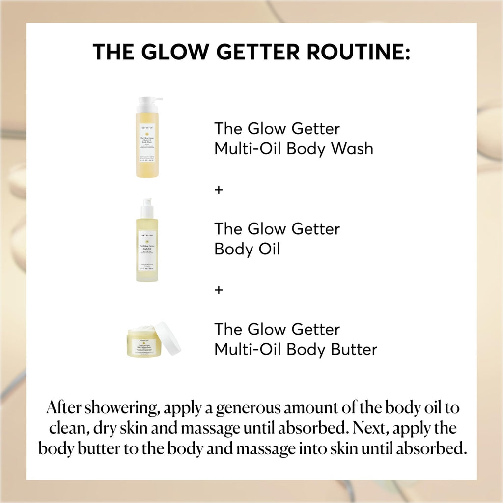 Naturium The Glow Getter Body Oil, Multi-Oil for Intense Nourishment, Hydrating & Moisturizing Formula, Vegan & Cruelty-Free, 3.4 oz - FENGGESTORE20