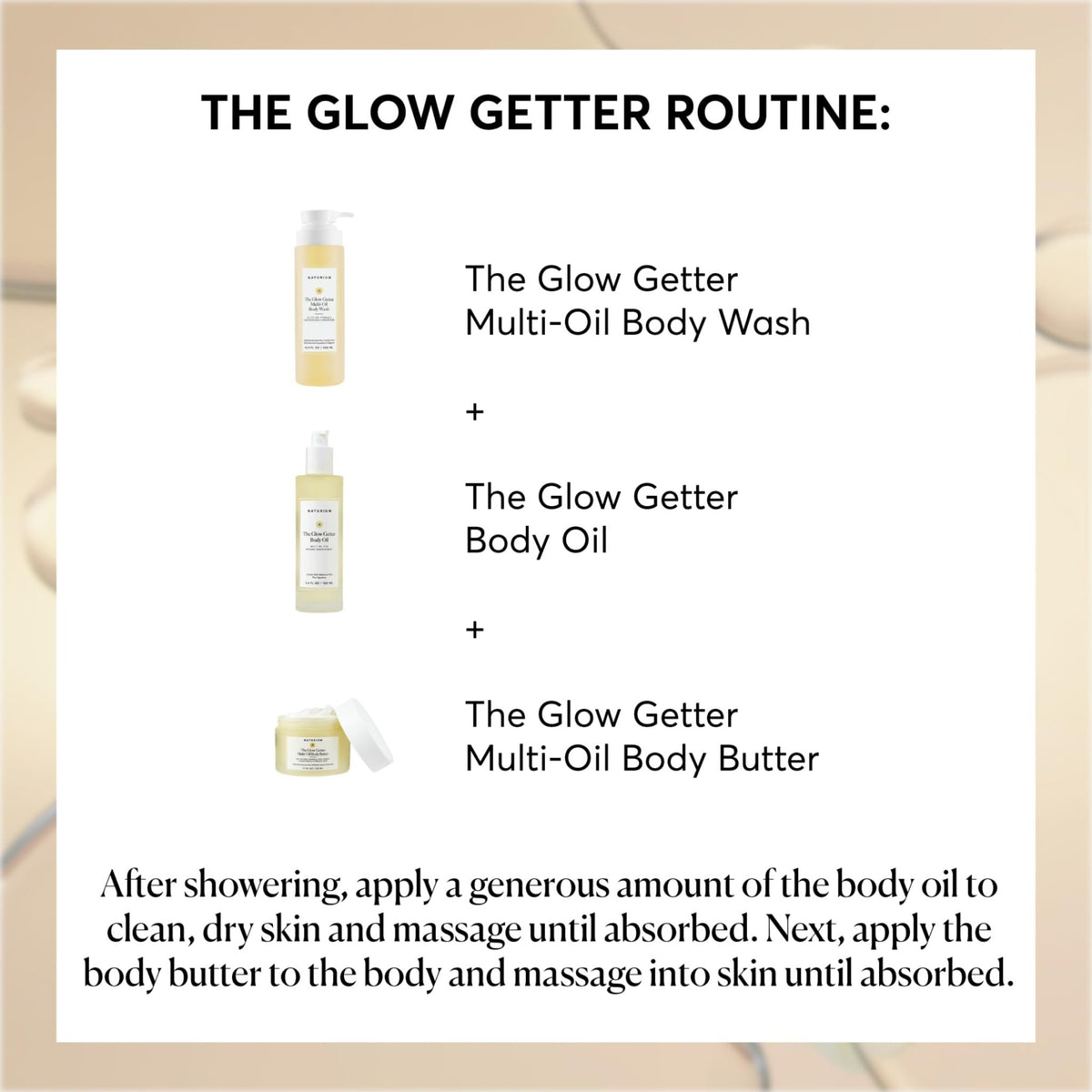 Naturium The Glow Getter Body Oil, Multi-Oil for Intense Nourishment, Hydrating & Moisturizing Formula, Vegan & Cruelty-Free, 3.4 oz - FENGGESTORE20