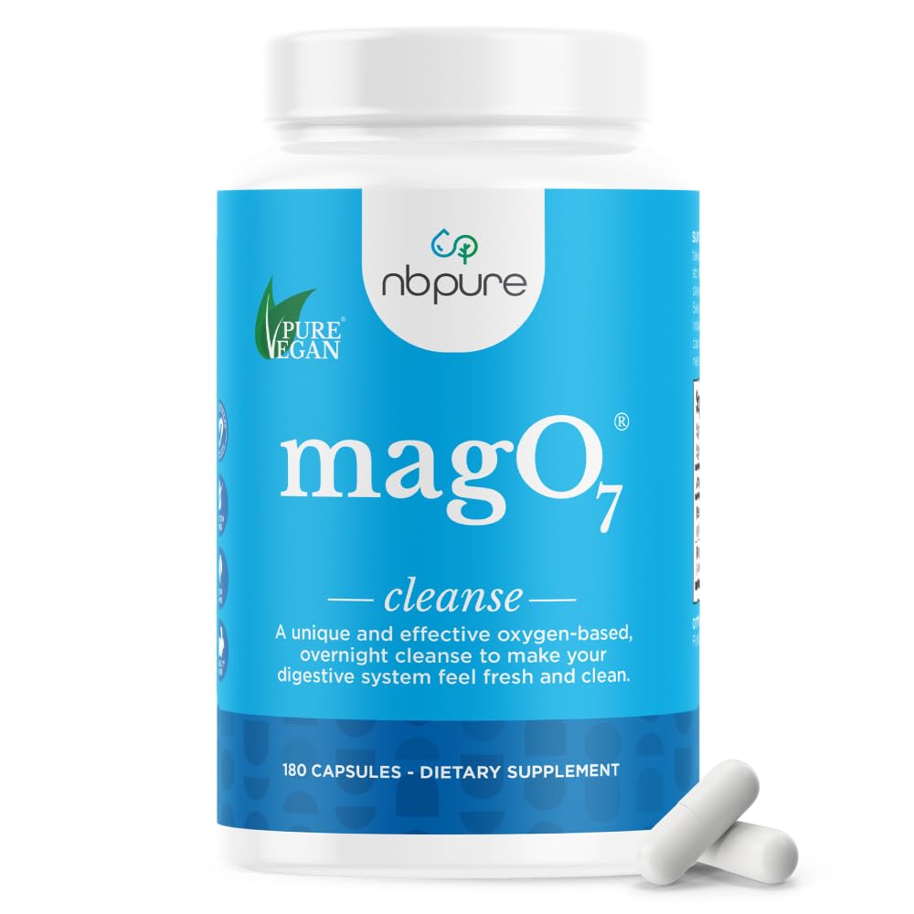 nbpure MagO7 - Natural Colon Cleanse & Detox - Occasional Constipation Relief, Stool Softener, & Bloating Support for Men & Women - FENGGESTORE20
