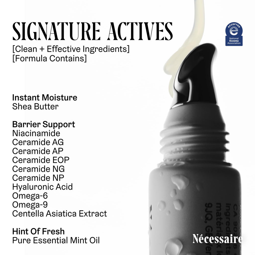 Nécessaire The Lip Balm | Hydrating Hyaluronic Acid Lip Balm for Women and Men, Mint Oil with Niacinamide + Essential Ceramides. Non-Comedogenic Lip Balm for Dry Lips – 15 ml / 0.5 fl oz - FENGGESTORE20