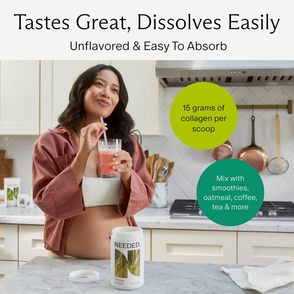 Needed. Hydrolyzed Collagen Protein Powder | Expert-Backed & Clean Sourced | Supports Skin, Hair, Joints | Grass-fed, Pasture-Raised, Hormone-Free | 1lb - FENGGESTORE20