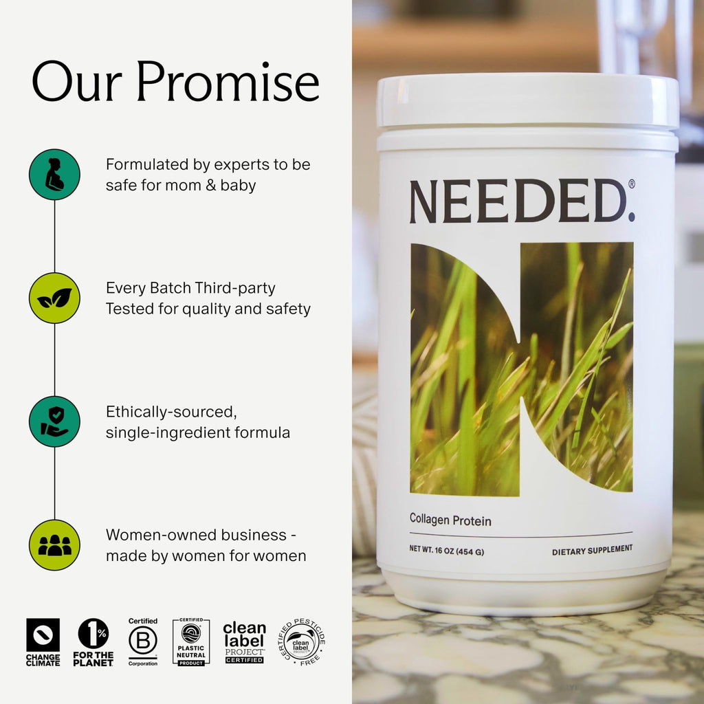 Needed. Hydrolyzed Collagen Protein Powder | Expert-Backed & Clean Sourced | Supports Skin, Hair, Joints | Grass-fed, Pasture-Raised, Hormone-Free | 1lb - FENGGESTORE20