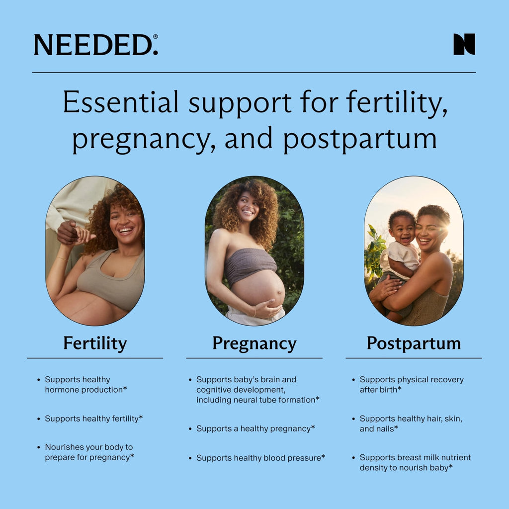 Needed. Multivitamin for Prenatal | Prenatal Multi Essentials Capsule - Pregnancy, Breastfeeding, Postpartum | Expertly-Formulated - FENGGESTORE20