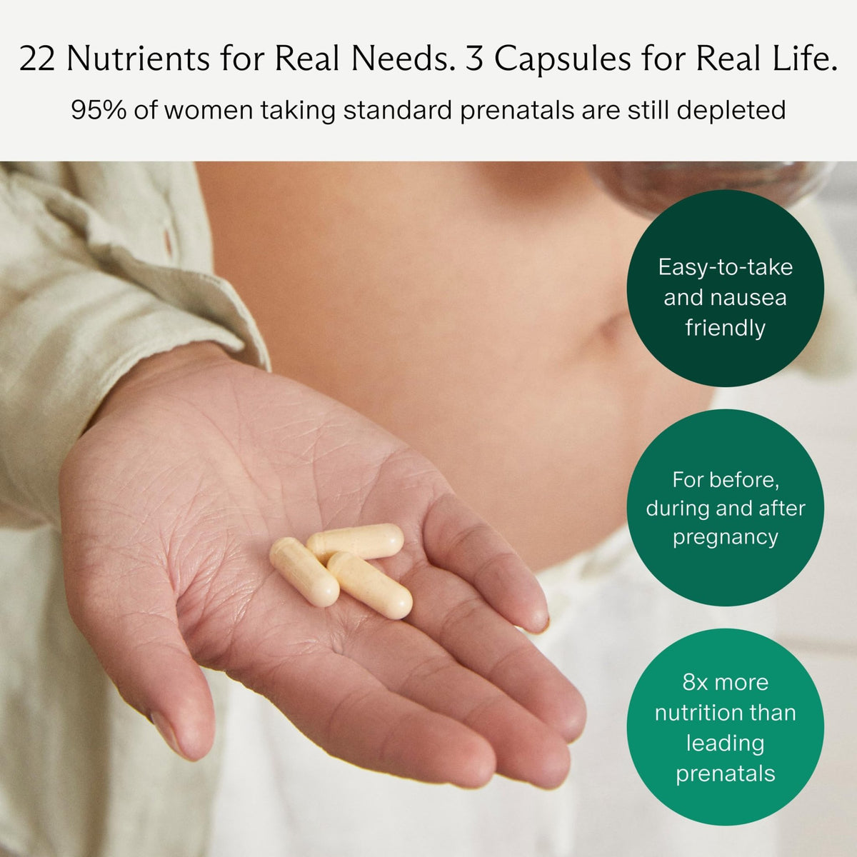 Needed. Multivitamin for Prenatal | Prenatal Multi Essentials Capsule - Pregnancy, Breastfeeding, Postpartum | Expertly-Formulated - FENGGESTORE20