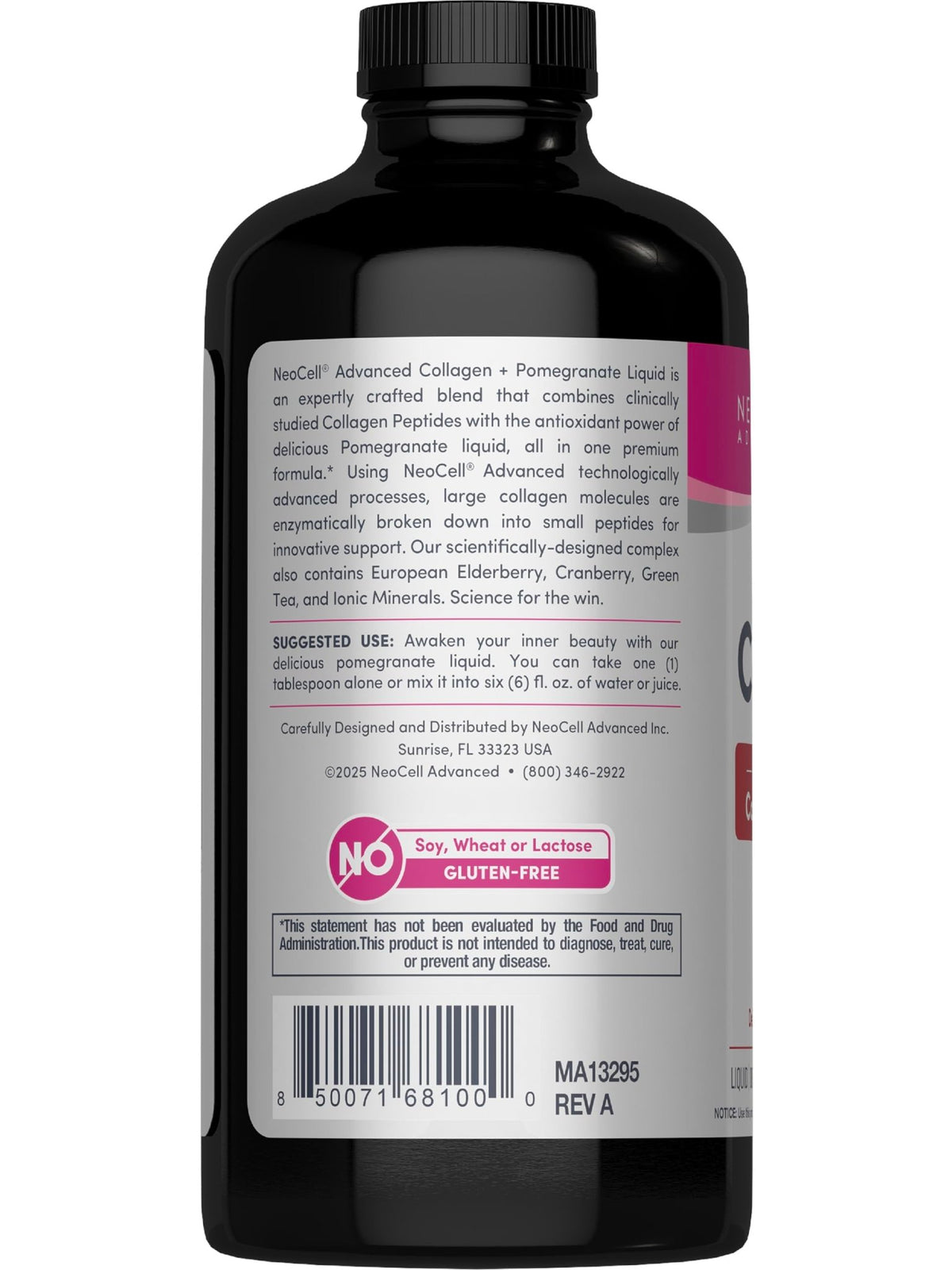 NeoCell Advanced Liquid Collagen | 4000 mg | Pomegranate and Fruit Juice Concentrates | for Women and Men | 16 fl oz - FENGGESTORE20