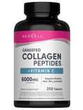 NeoCell Collagen Peptides | 250 Tablets | with Vitamin C | Grassfed Supplement | Hair, Skin, & Nails | for Women and Men - FENGGESTORE20