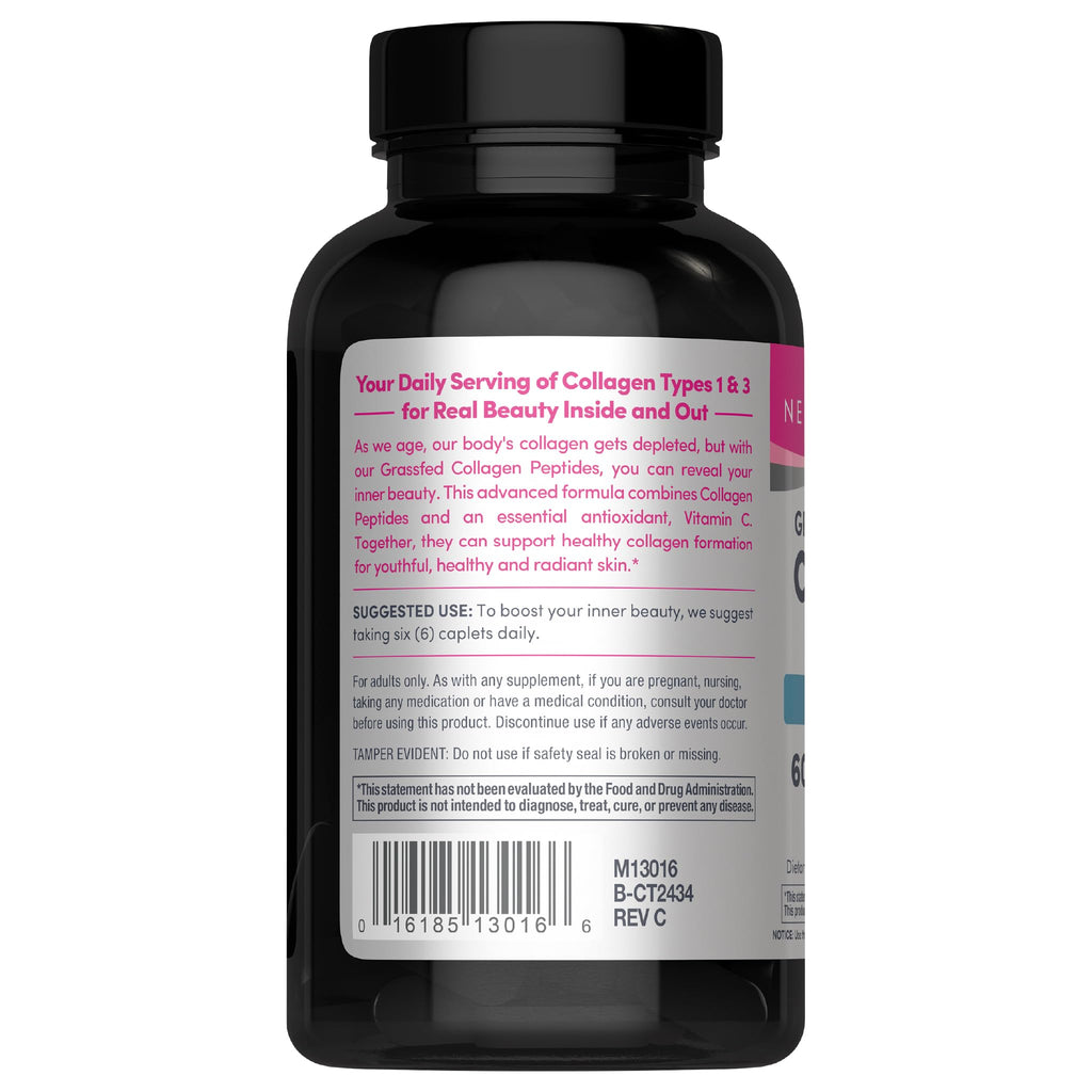 NeoCell Collagen Peptides Pills | 360 Caplets | with Vitamin C | Supplement for Women and Men - FENGGESTORE20