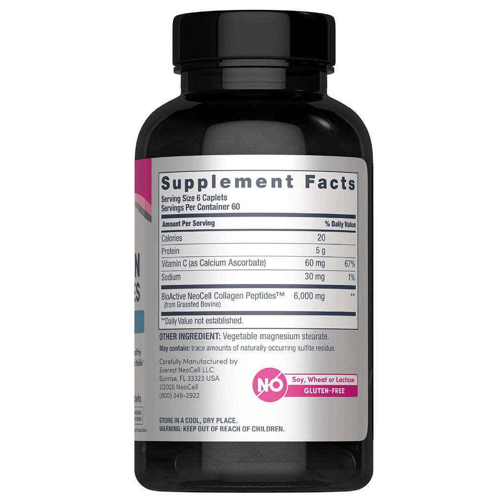NeoCell Collagen Peptides Pills | 360 Caplets | with Vitamin C | Supplement for Women and Men - FENGGESTORE20