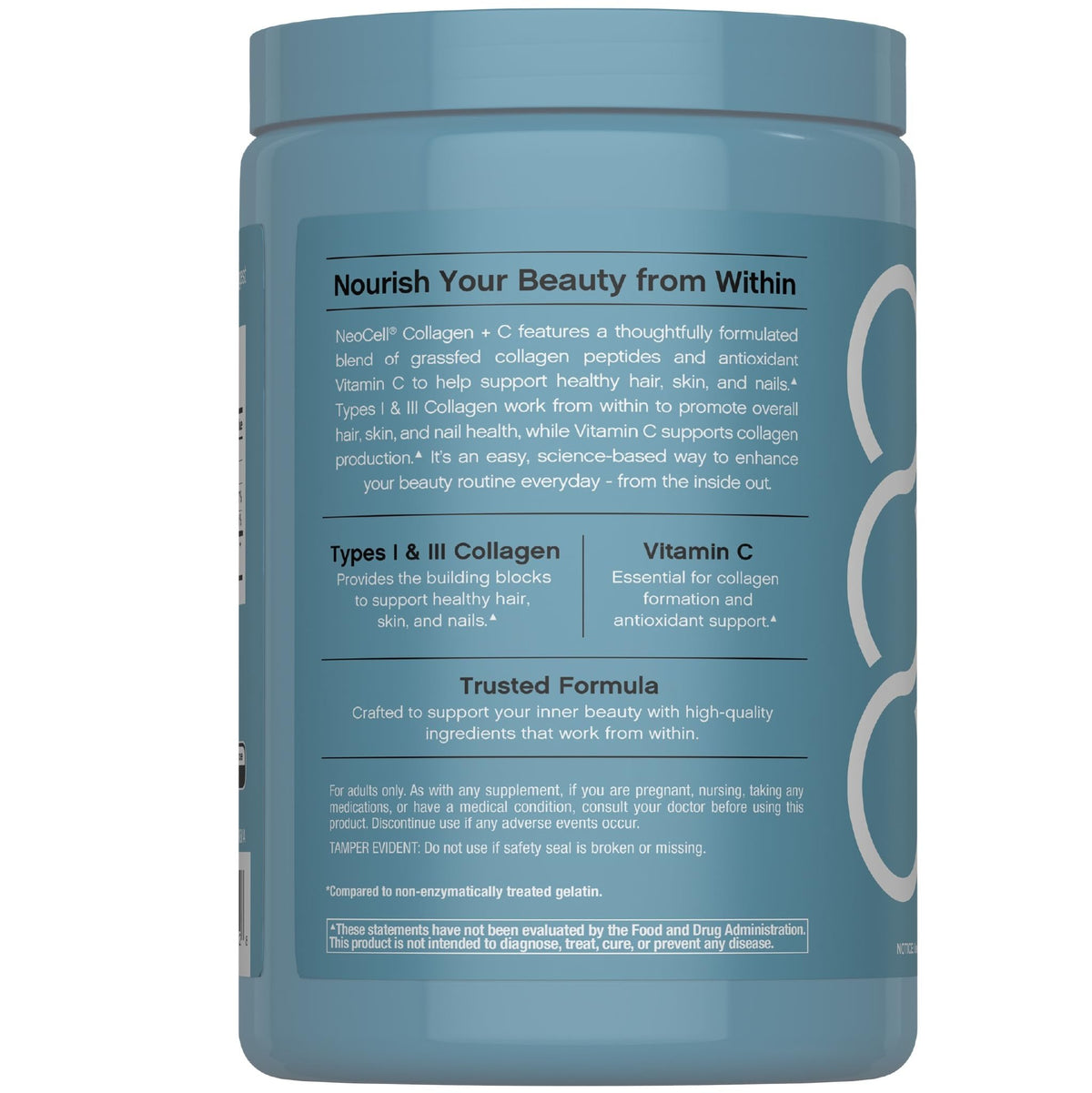 NeoCell Collagen Peptides Pills | 400 Caplets | Grass Fed | with Vitamin C | Superior Absorption Formula | for Women and Men - FENGGESTORE20