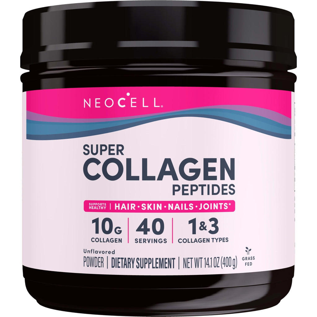 NeoCell Grassfed Collagen Peptides Powder | 14 oz | Unflavored | for Women and Men | Hair, Skin, & Nails - FENGGESTORE20