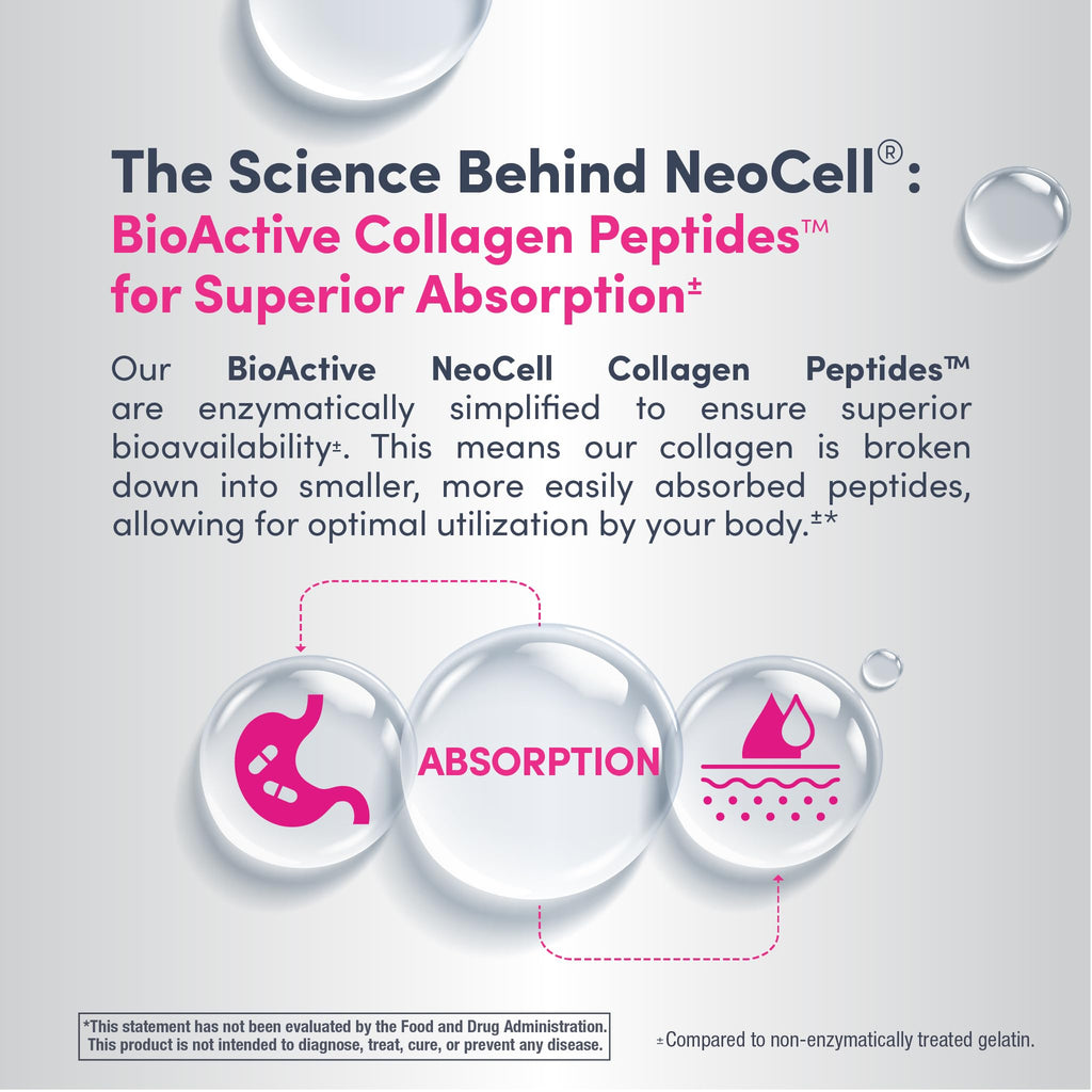 NeoCell Grassfed Collagen Peptides Powder | 7 oz | Unflavored | for Women and Men | Hair, Skin, & Nails - FENGGESTORE20