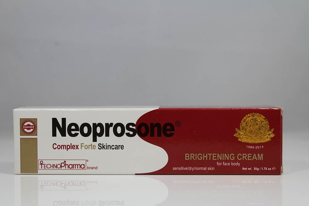 Neoprosone, Skin Brightening Cream | 1.7 Fl oz / 50 ml | Fade Dark Spots on: Face, Elbows - FENGGESTORE20