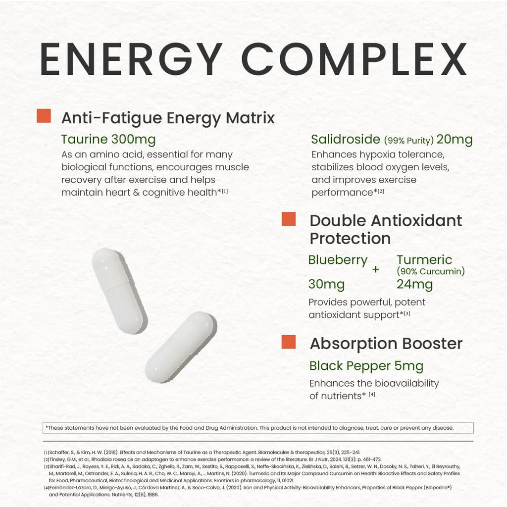 NEUMINA Women's Energy & Immune Complex, Energy Production, Fatigue Relief, Immune Health, Antioxidant Support, Vegan, Non-GMO, Made in USA, 90 Servings - FENGGESTORE20