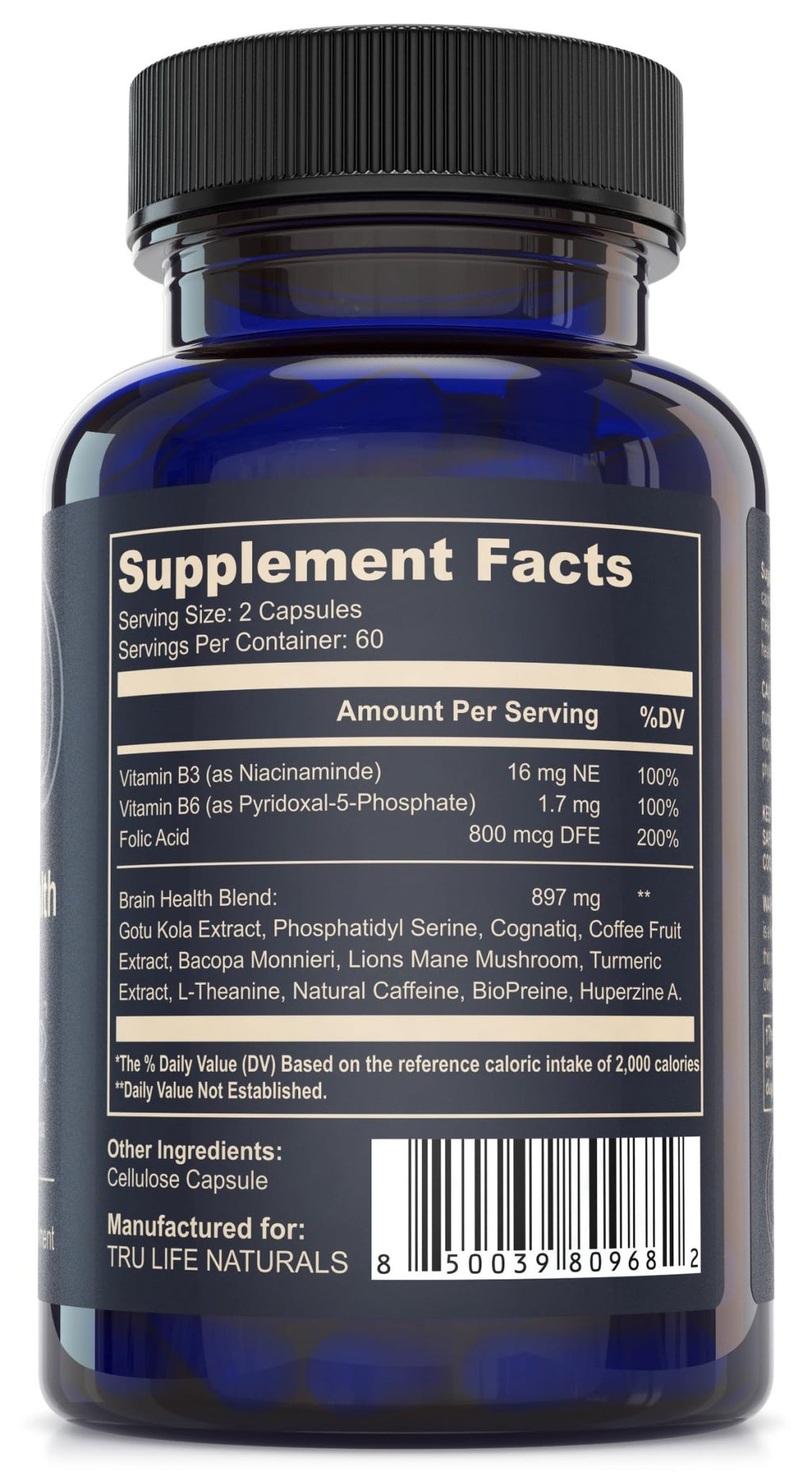 NEUROACT Brain Health Memory, Focus, Concentration, Mental Clarity with CognatiQ, Vitamin B3 & B6 | Manage Stress & Elevate Mood | Holistic Brain Health Formula, Sustained Energy & Well Being - FENGGESTORE20