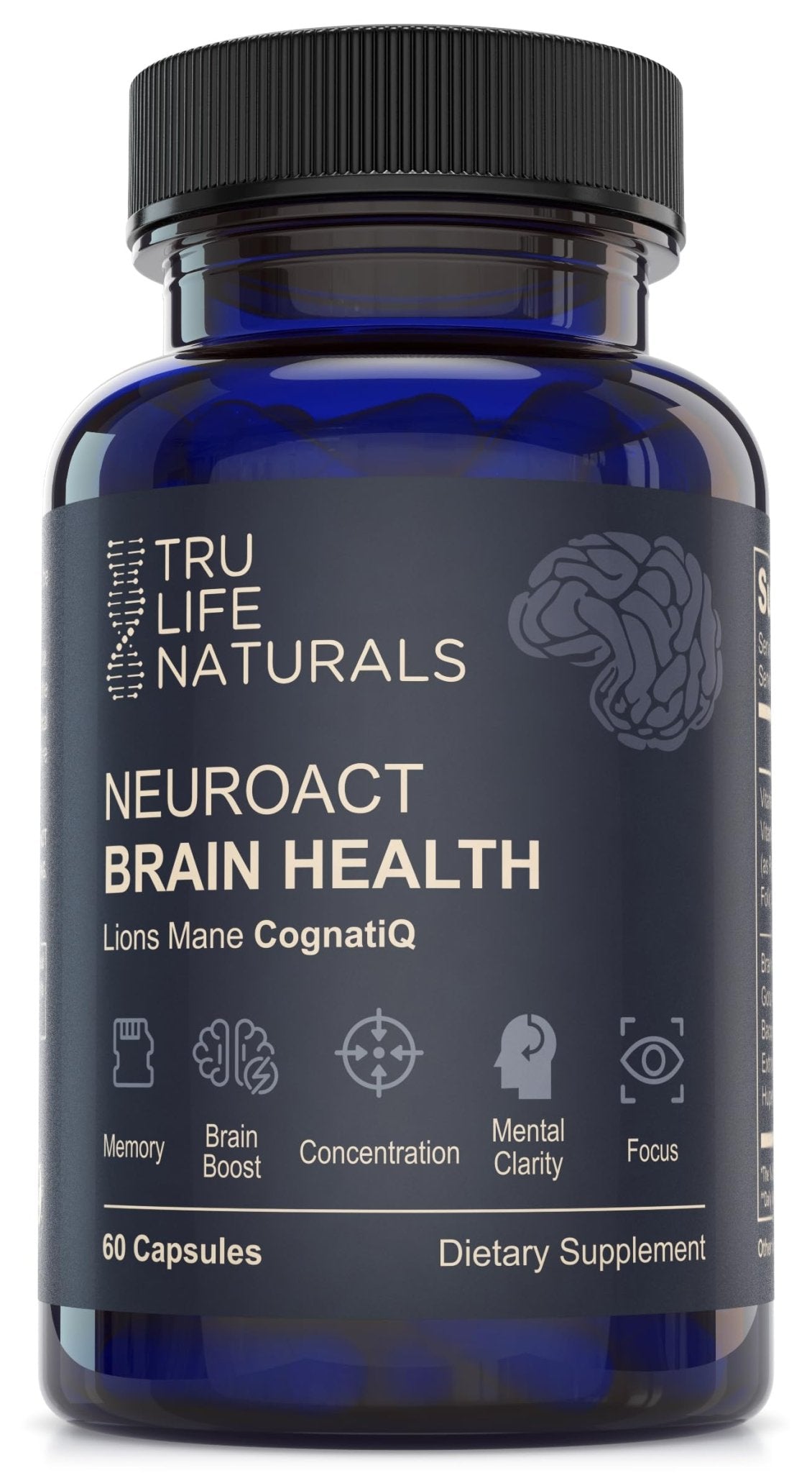NEUROACT Brain Health Memory, Focus, Concentration, Mental Clarity with CognatiQ, Vitamin B3 & B6 | Manage Stress & Elevate Mood | Holistic Brain Health Formula, Sustained Energy & Well Being - FENGGESTORE20