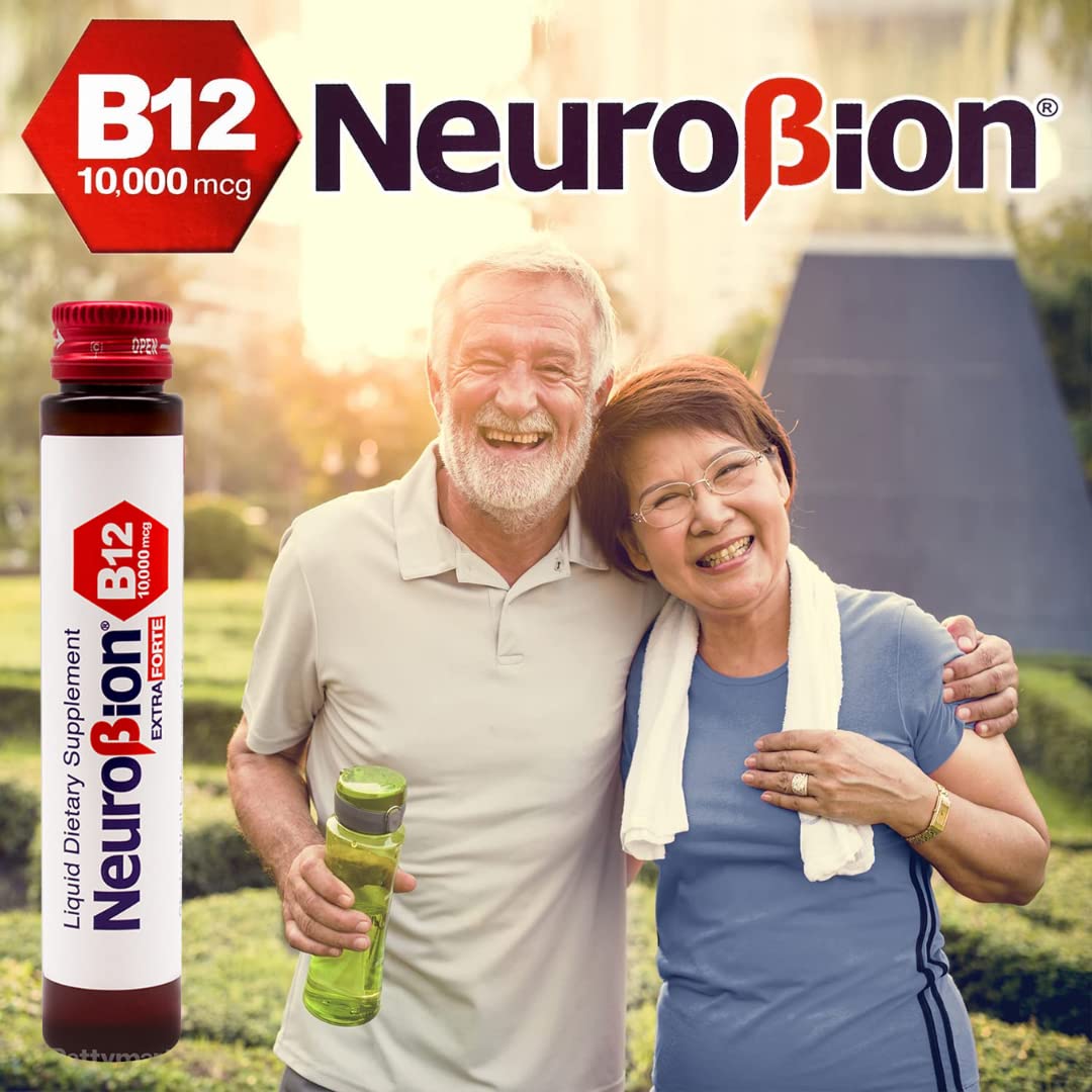 Neurobion Extra Forte B12 10,000 mcg Vials, Liquid - Extreme Powerful- 10 Vials per Box - FENGGESTORE20
