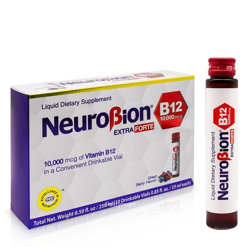 Neurobion Extra Forte B12 10,000 mcg Vials, Liquid - Extreme Powerful- 10 Vials per Box - FENGGESTORE20