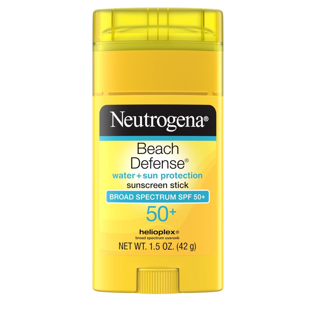 Neutrogena Beach Defense Sunscreen Stick SPF 50, Broad Spectrum Sun Protection for Face & Body, Water-Resistant - FENGGESTORE20