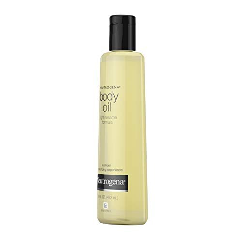 Neutrogena Body Oil Light Sesame Formula, 16 fl oz, Radiant Glow Moisturizer for Dry Skin - FENGGESTORE20