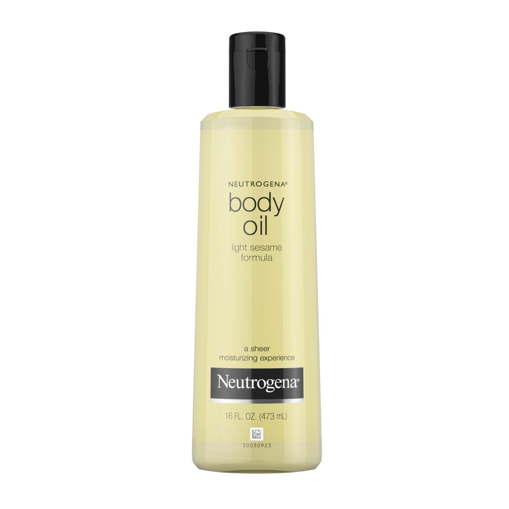 Neutrogena Body Oil Light Sesame Formula, 16 fl oz, Radiant Glow Moisturizer for Dry Skin - FENGGESTORE20