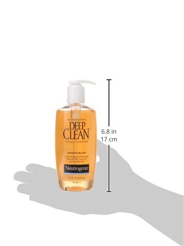 Neutrogena Deep Clean Daily Facial Cleanser with Beta Hydroxy Acid for Normal to Oily Skin, Alcohol-Free - FENGGESTORE20