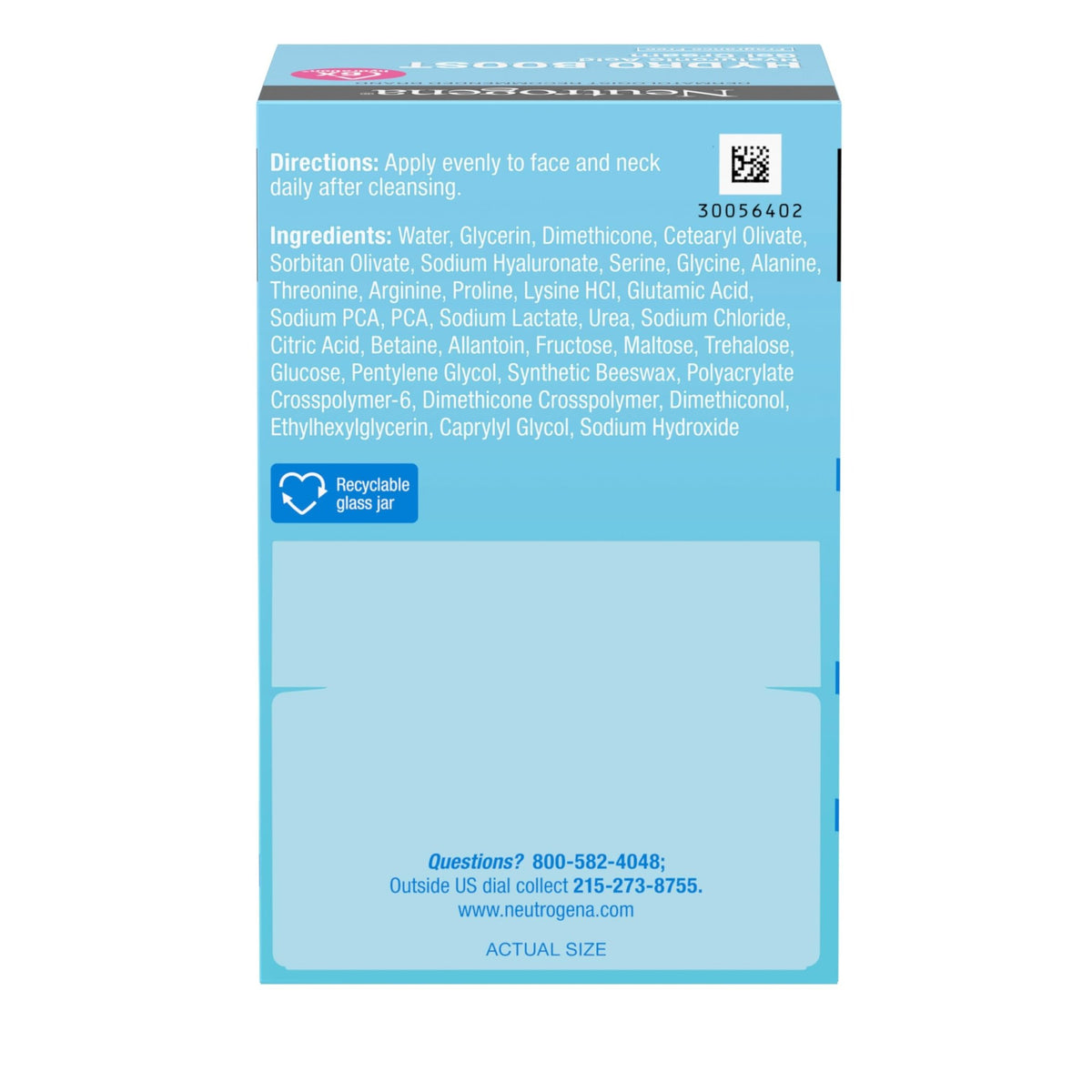 Neutrogena Hydro Boost Gel Cream, 48 Hr Hydration for Normal/Dry Skin, Fragrance Free - FENGGESTORE20