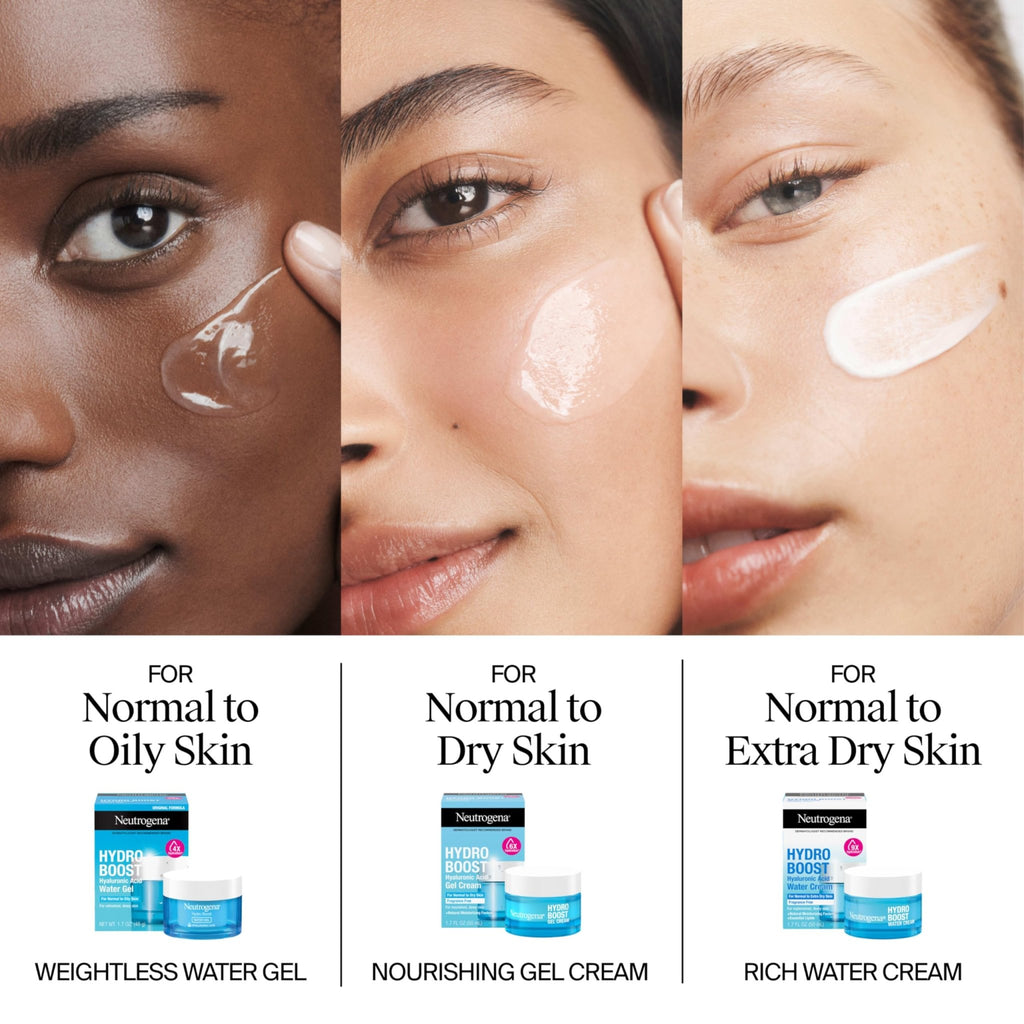 Neutrogena Hydro Boost Gel Cream, 48 Hr Hydration for Normal/Dry Skin, Fragrance Free - FENGGESTORE20