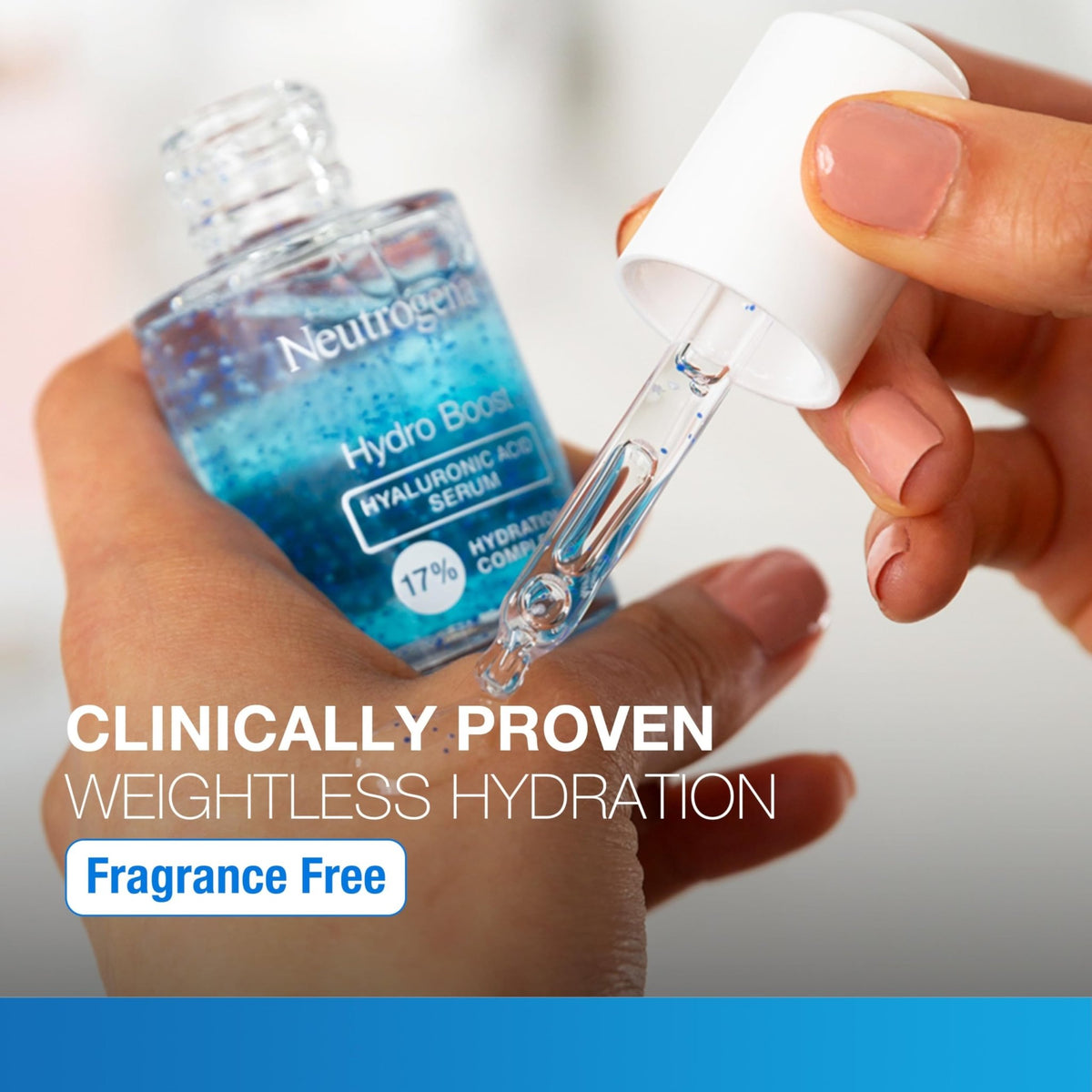 Neutrogena Hydro Boost Hyaluronic Acid Serum for Face & Neck, Lightweight Daily Hydrating Serum with Hyaluronic Acid for Dry Skin, Oil-Free - FENGGESTORE20