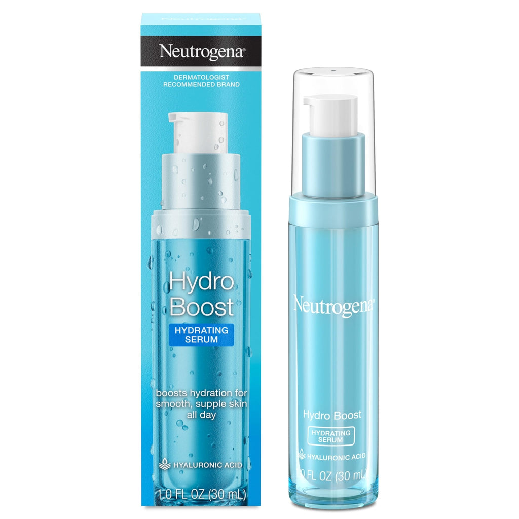 Neutrogena Hydro Boost Hydrating Hyaluronic Acid Face & Neck Serum, Fast-Absorbing - FENGGESTORE20