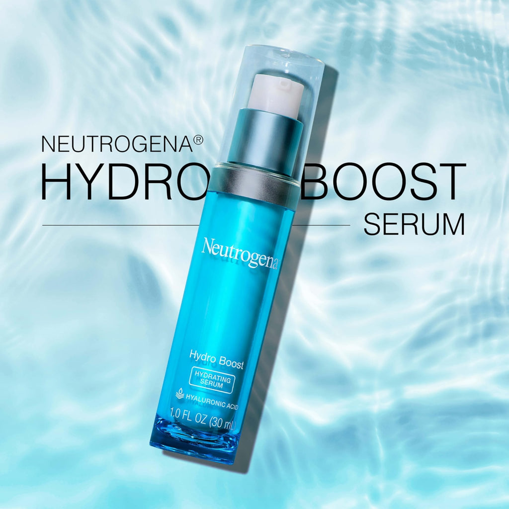 Neutrogena Hydro Boost Hydrating Hyaluronic Acid Face & Neck Serum, Fast-Absorbing - FENGGESTORE20