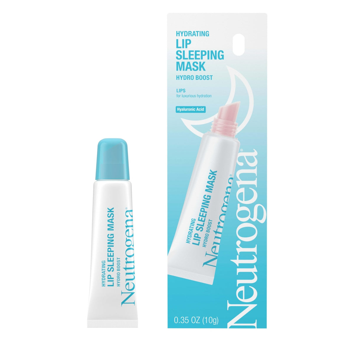 Neutrogena Hydro Boost Hydrating Lip Sleeping Mask with Hyaluronic Acid, Clear Overnight and Daily Moisturizing Treatment - FENGGESTORE20