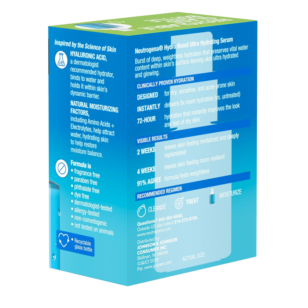 Neutrogena Hydro Boost Ultra Hydrating Serum with Hyaluronic Acid, Fragrance-Free Face Serum for Weightless Hydration and Softer - FENGGESTORE20