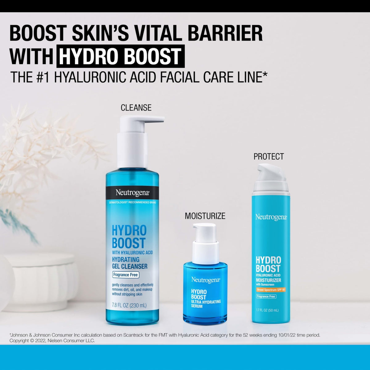 Neutrogena Hydro Boost Ultra Hydrating Serum with Hyaluronic Acid, Fragrance-Free Face Serum for Weightless Hydration and Softer - FENGGESTORE20