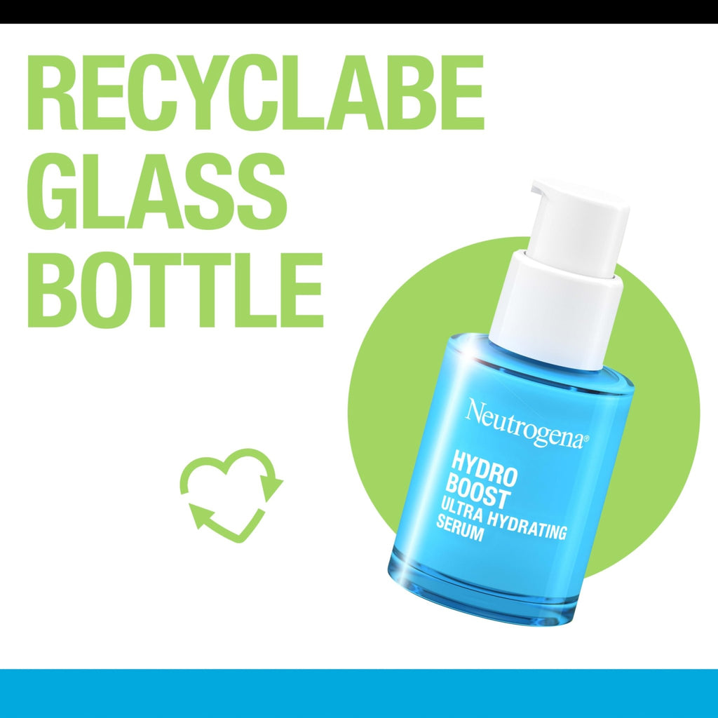 Neutrogena Hydro Boost Ultra Hydrating Serum with Hyaluronic Acid, Fragrance-Free Face Serum for Weightless Hydration and Softer - FENGGESTORE20